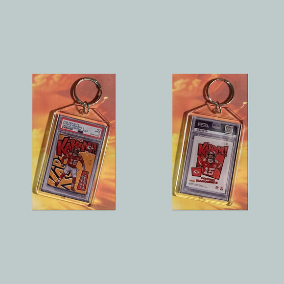 0656 Patrick Mahomes 2022 Panini Absolute Gold Kaboom Custom Keychain - Picture 3 of 3